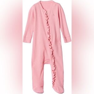 BABY GAP Ribbed Pink Ruffled Kids One Piece 3-6 months